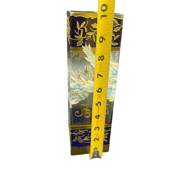 Joan Baker Designs Peace Dove Stained Glass Votive Candle Holder Tiffany 2003 - Picture 6 of 7